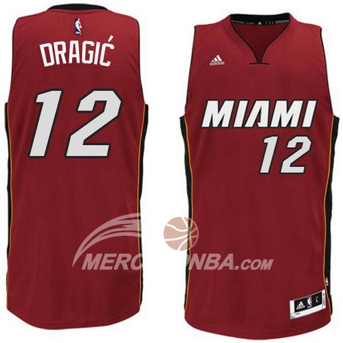 Maglia NBA Dragic Miami Heats Rojo